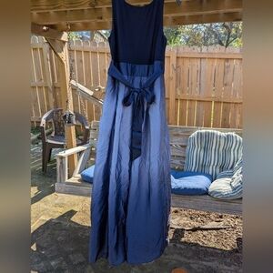 SLNY Size 8 Blue Ombre Skirt Gown Wedding Prom Evening Formal Jasmine Cosplay